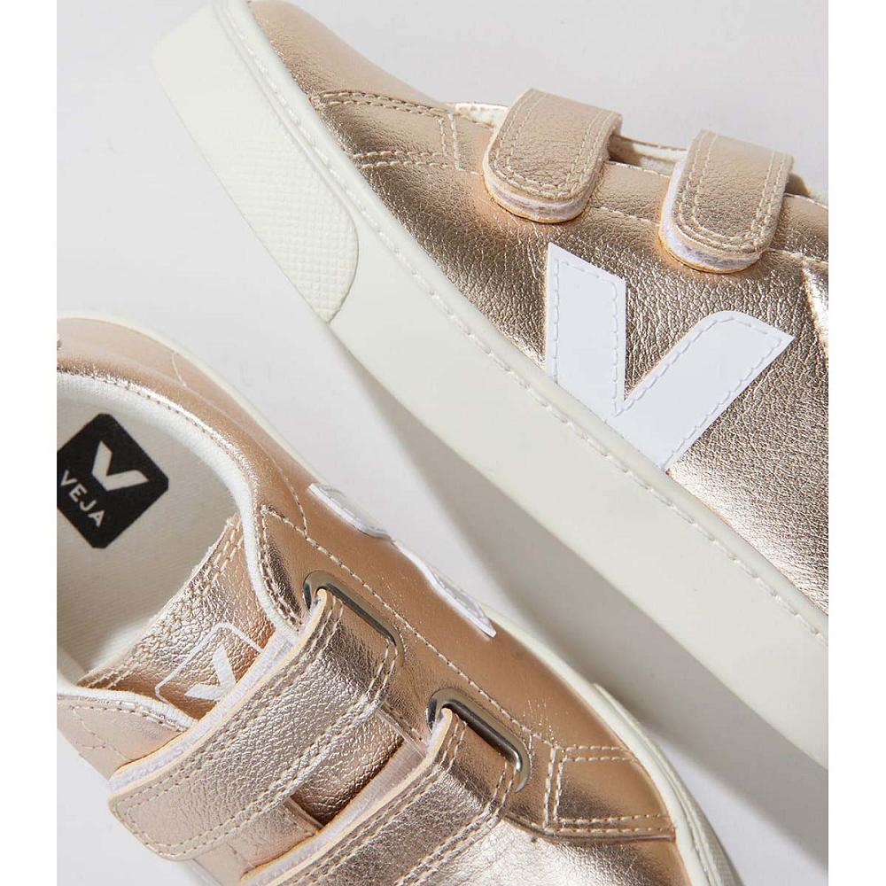 Veja ESPLAR CHROMEFREE Kids' Shoes Gold | CA 725HAP